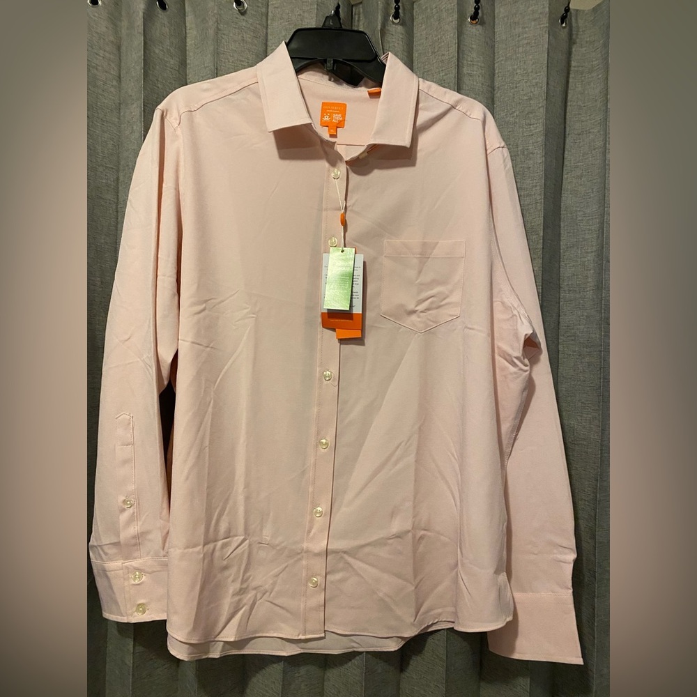 Men’s Pink Long Sleeve Button Down Shirt Size XL
New